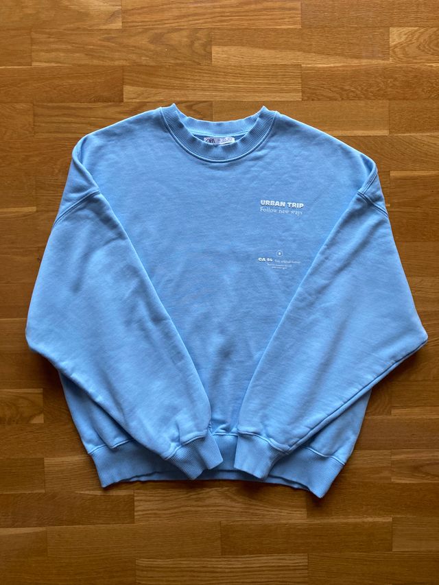 Sudadera Vintage Azul Unisex