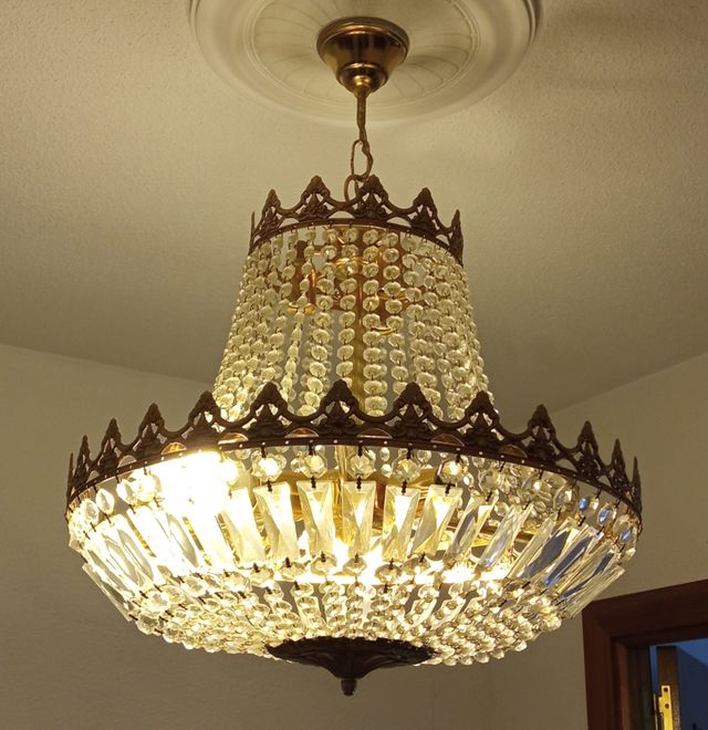 Lampara de cristales