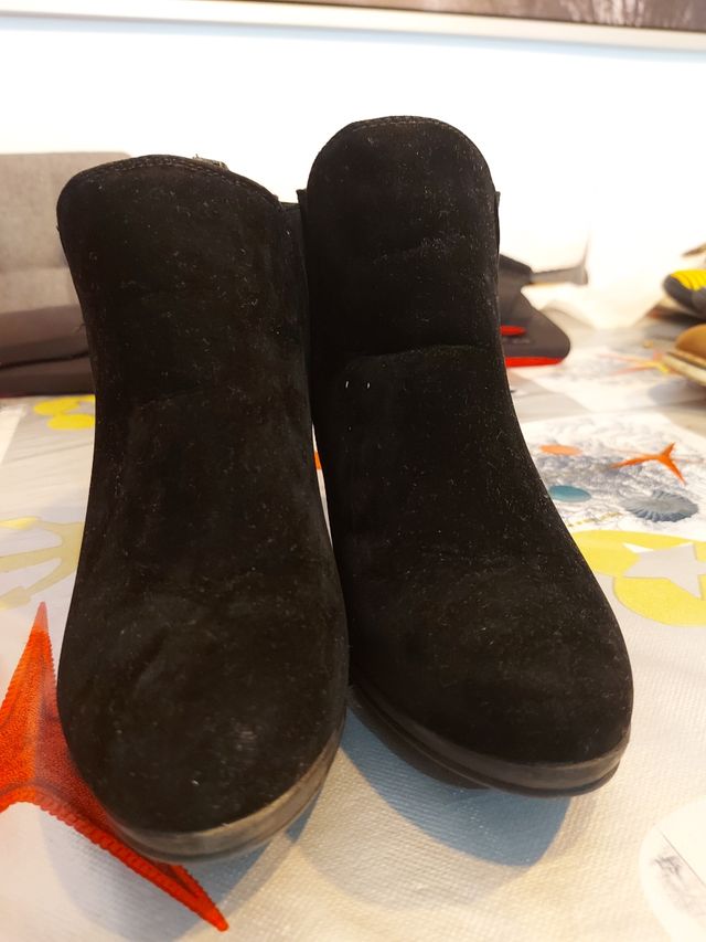 Botines tacón negro 39