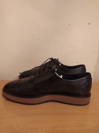 UTERQÜE - zapatos oxford plataforma 38