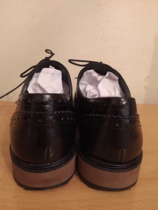 UTERQÜE - zapatos oxford plataforma 38