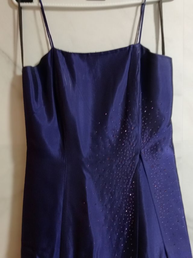 Vestido de graduación malva