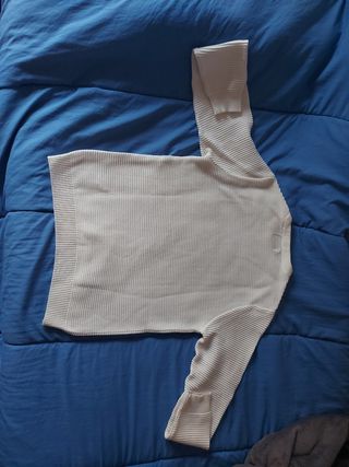 Jersey blanco Pull and Bear