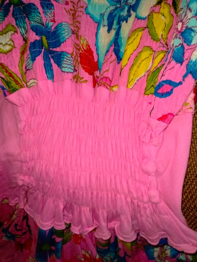 Vestito donna ragazza lungo rosa