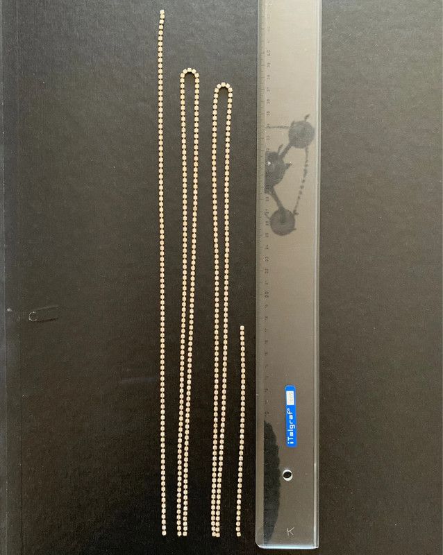 Catenelle con zirconi per bricolage