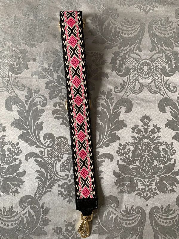 Tracolla regolabile in pelle e tessuto per Borsa