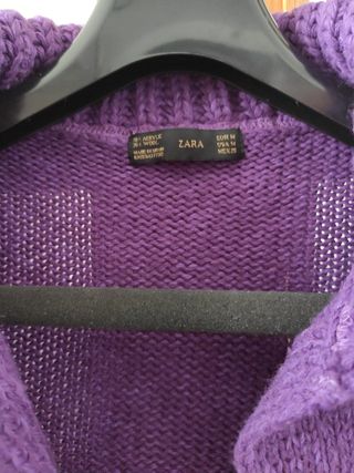 Chaqueta de punto con cinturón