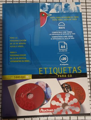 ETIQUETAS PARA CD,S  40 ETIQUETAS 