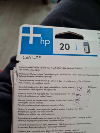 CARTUCHO HP C6614DE N* 20