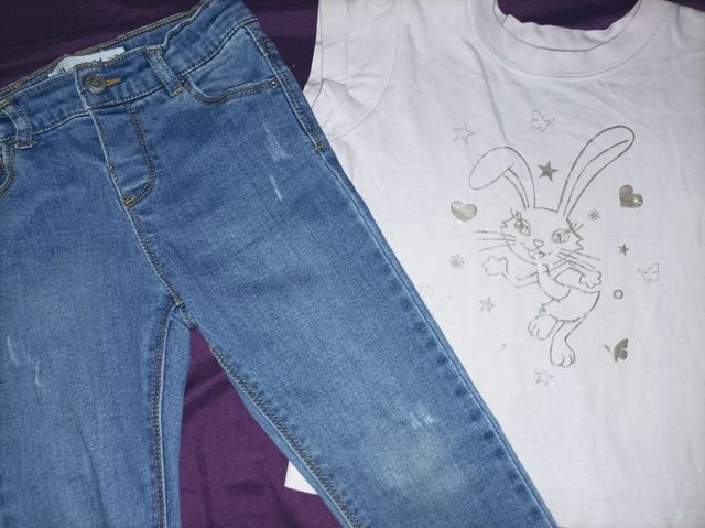 Vaquero elástico Zara 4 años 