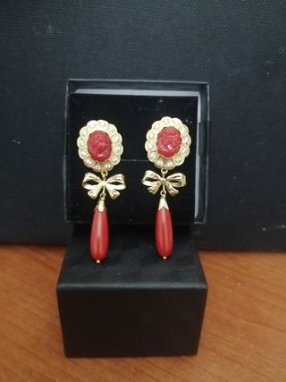 Pendientes cubanas oro