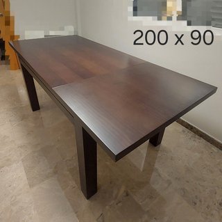 Conjunto muebles madera salón estilo colonial