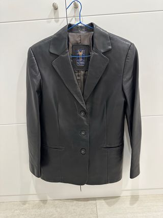 Chaqueta cuero Yanco mujer talla 42 a estrenar