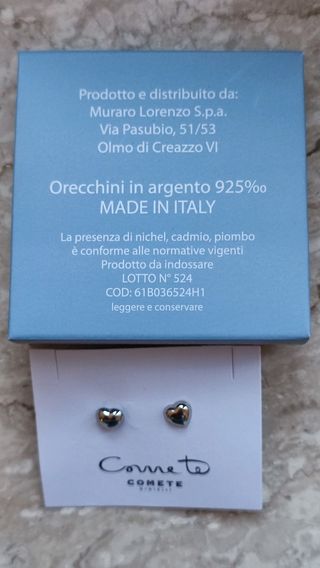 Orecchini in argento Comete Gioielli
