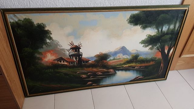 Cuadro al oleo paisaje