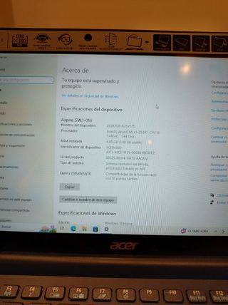 Portátil y tablet 2 en 1 Acer Switch