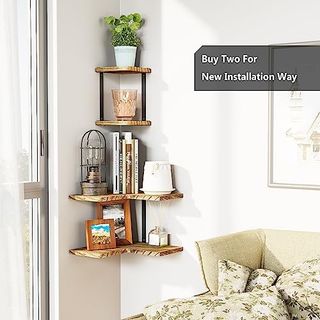 Organiza y Decora: Estantería Rústica de Esquina