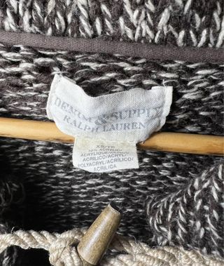 Ralph Lauren XS Bamboo Buttons Rope Aztec