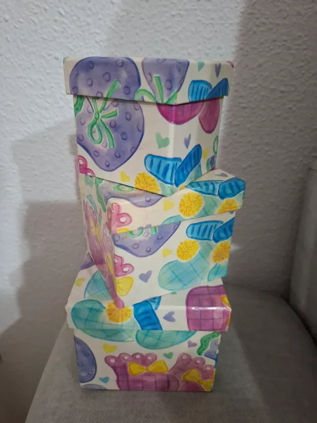 3 Cajitas Estampadas