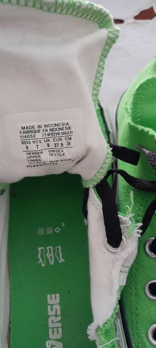 CONVERSE verde, REBAJADO 30€