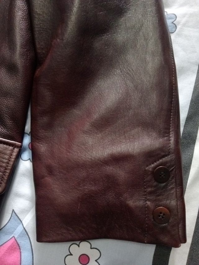 Chaquetón de piel cuero