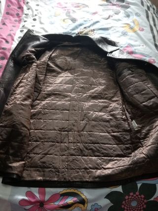 Chaquetón de piel cuero