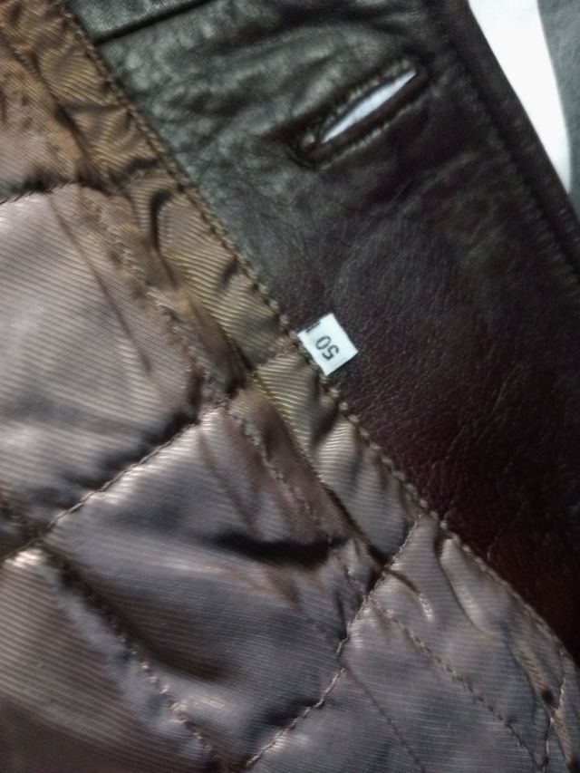 Chaquetón de piel cuero