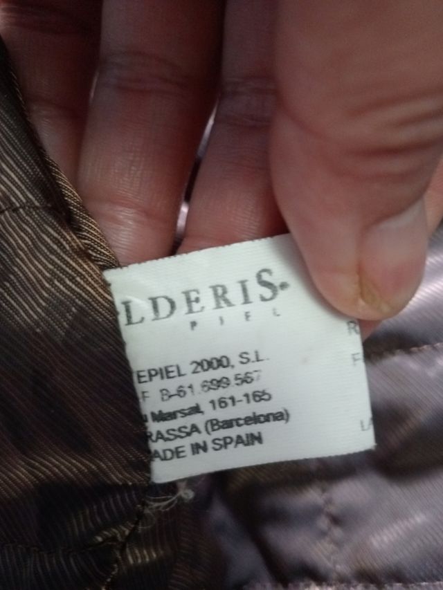 Chaquetón de piel cuero