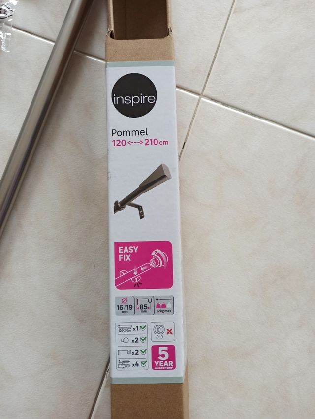 Barra extensible de aluminio