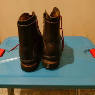 Botas esquí cuero vintage años 70