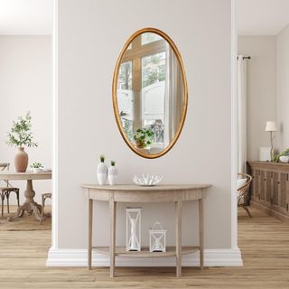 Specchiera da parete verticale/orizzontale in legn