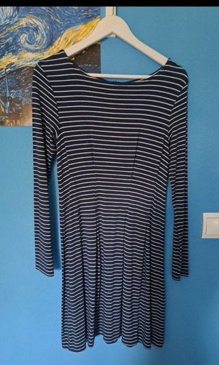 Vestido estilo marinero mangas largas