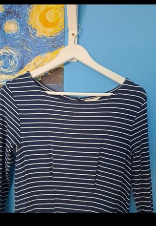Vestido estilo marinero mangas largas