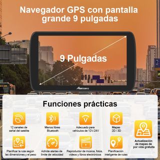 PANTALLA NAVEGADOR GPS MULTIMEDIA 9'' BLUETOOTH