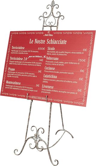 Espositore da Terra Porta Menu Cavalletto pittore