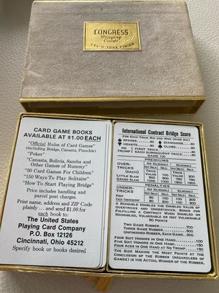 Carte da gioco VINTAGE CONGRESS