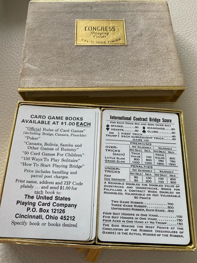 Carte da gioco VINTAGE CONGRESS