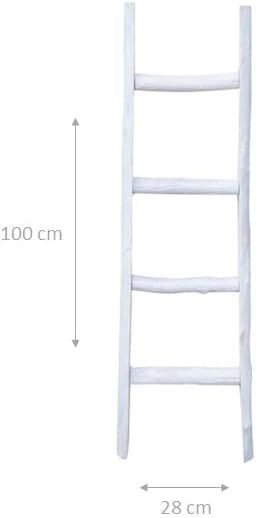 Scala legno decorativa porta asciugamani