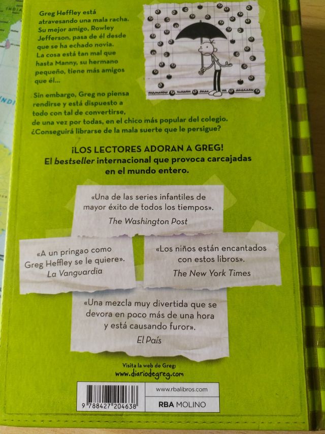 Libro Diario de Greg. Mala Suerte