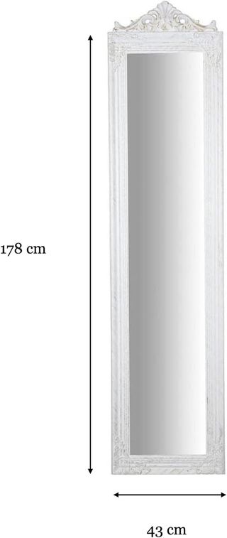 Specchio da terra shabby Made in Italy