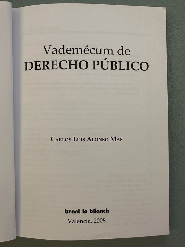 Vademécum de Derecho Público