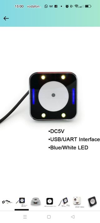 Módulo lector de códigos de barras