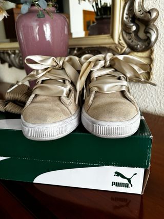 Zapatillas Puma Suede lazo T37.5