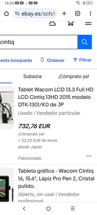 videojuegos profesional wacom T GRAFICA