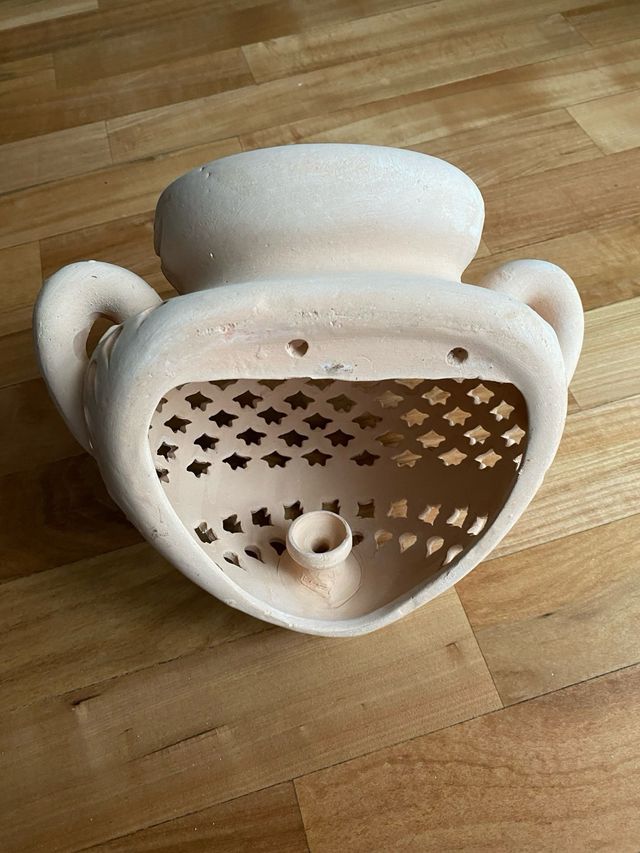 porta lampada artigianale salentino