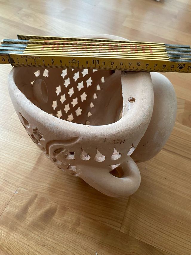 porta lampada artigianale salentino