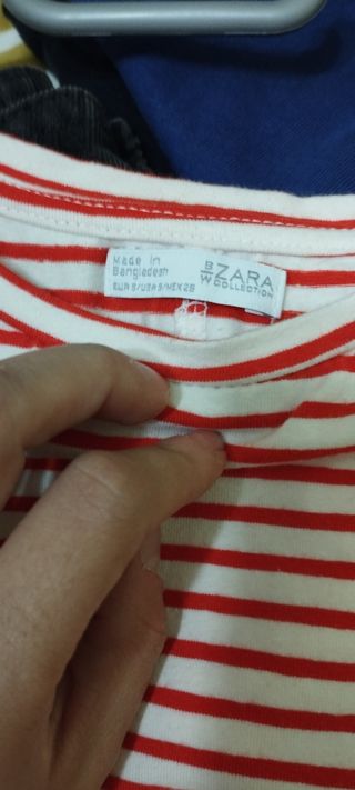 Conjunto peto y camiseta zara talla s 