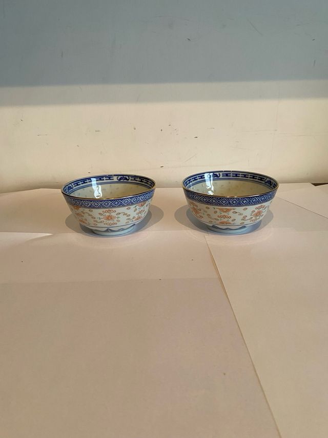 Coppia di ciotole china fine porcellana