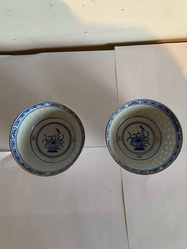 Coppia di ciotole china fine porcellana