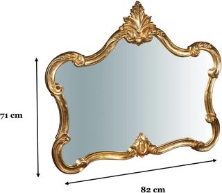 Specchio da parete barocco Made in Italy vintage